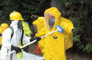 Haz-Mat Decon suits can fail - anthrax vaccine is an important component to provider safety